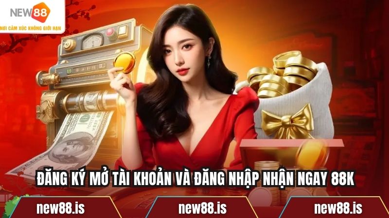 Đăng ký mở tài khoản và đăng nhập nhận ngay 88k