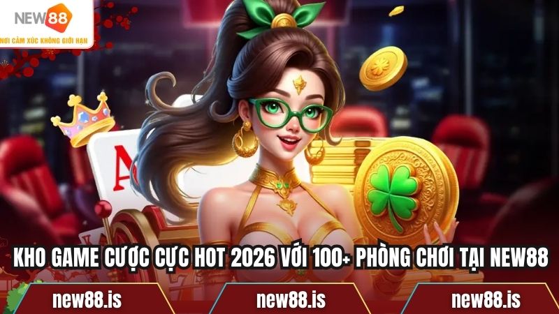 Kho game cược cực hot 2026 với 100+ phòng chơi tại New88
