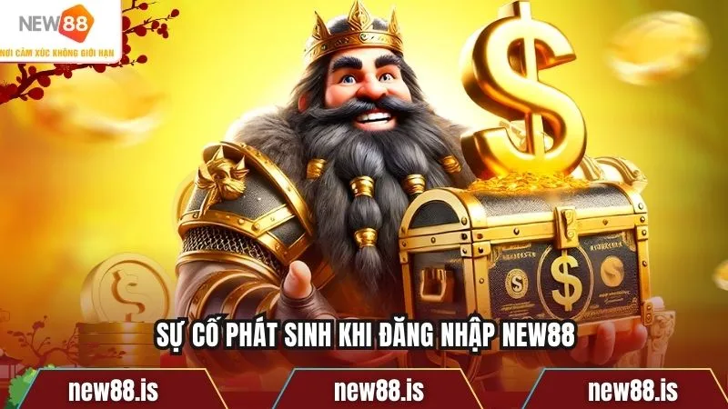 Sự cố phát sinh khi đăng nhập NEW88